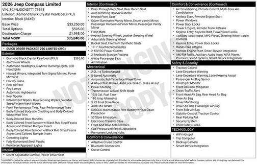 2026 Jeep Compass Limited