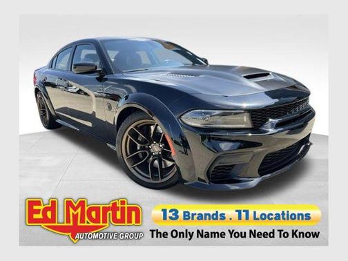 Pitch Black Clearcoat 2023 Dodge Charger SRT Hellcat Widebody Jailbreak