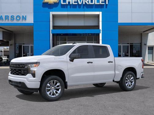 Summit White 2026 Chevrolet Silverado 1500 Custom