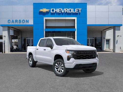 Summit White 2026 Chevrolet Silverado 1500 Custom