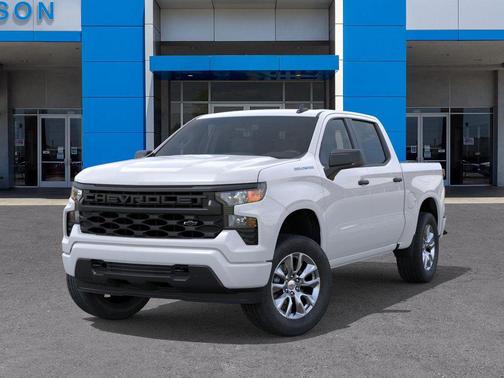 Summit White 2026 Chevrolet Silverado 1500 Custom