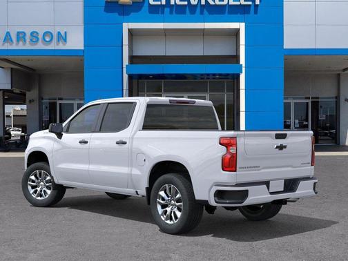 Summit White 2026 Chevrolet Silverado 1500 Custom