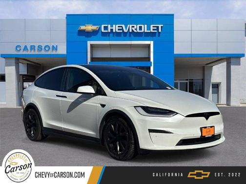 Pearl White Multi-Coat 2023 Tesla Model X Standard Range