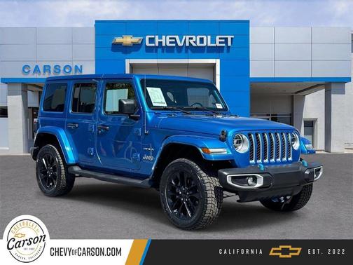 Hydro Blue Pearlcoat 2022 Jeep Wrangler Unlimited 4xe Sahara