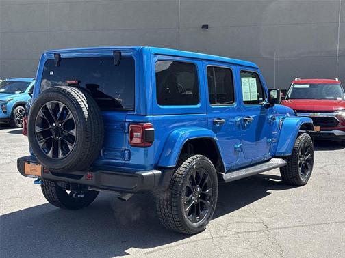 Hydro Blue Pearlcoat 2022 Jeep Wrangler Unlimited 4xe Sahara