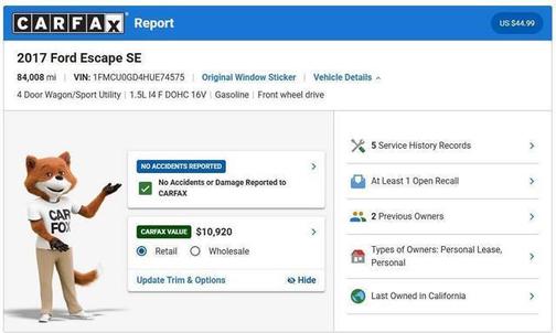 Magnetic 2017 Ford Escape SE
