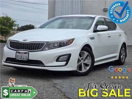 Snow White Pearl 2015 Kia Optima Hybrid Base