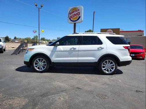 White Platinum Metallic Tri-Coat 2013 Ford Explorer Limited