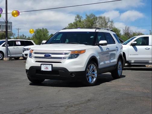White Platinum Metallic Tri-Coat 2013 Ford Explorer Limited