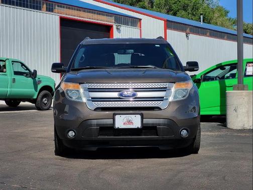 White Platinum Metallic Tri-Coat 2015 Ford Explorer XLT