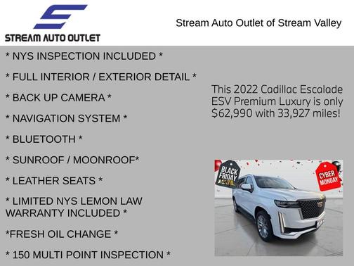 2022 Cadillac Escalade ESV Premium Luxury