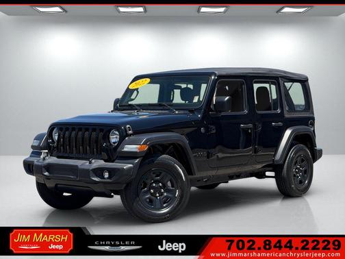 Black Clearcoat 2022 Jeep Wrangler Unlimited Sport