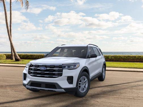 Space White Metallic 2026 Ford Explorer Active