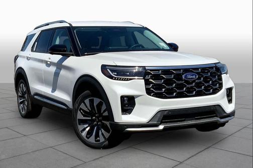 Star White Metallic Tri-Coat 2026 Ford Explorer Platinum