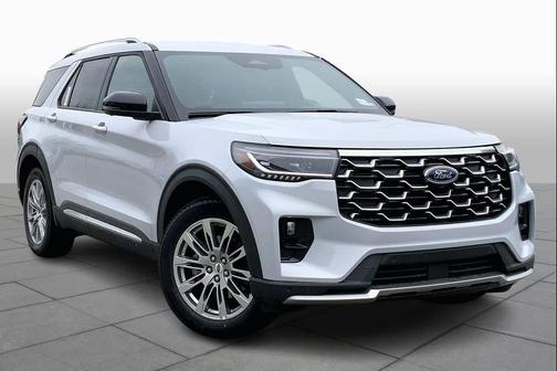 Space White Metallic 2026 Ford Explorer Platinum