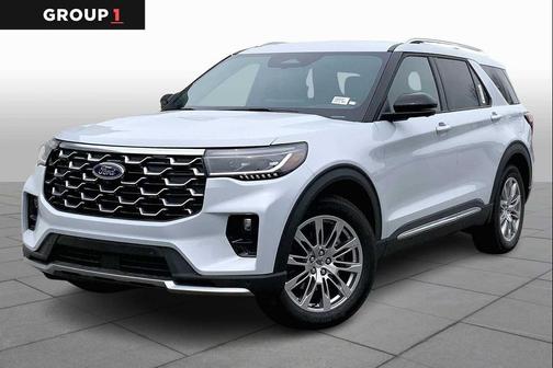 Space White Metallic 2026 Ford Explorer Platinum