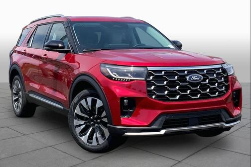 Rapid Red Metallic Tinted Clearcoat 2026 Ford Explorer Platinum