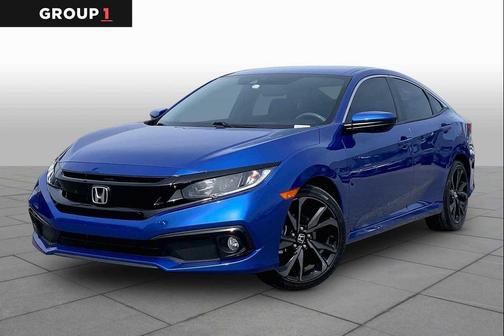 Aegean Blue Metallic 2020 Honda Civic Sport
