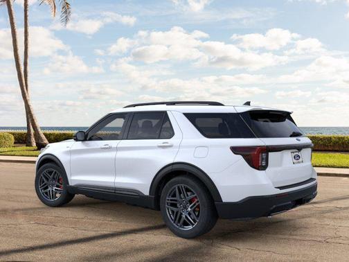 Star White Metallic Tri-Coat 2026 Ford Explorer ST-Line