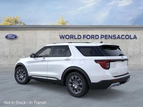 White 2026 Ford Explorer Platinum