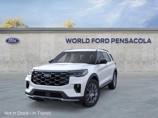 White 2026 Ford Explorer Platinum