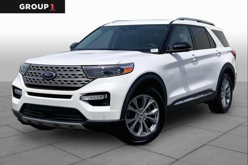 Star White Metallic Tri-Coat 2022 Ford Explorer Limited