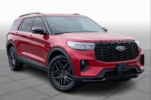 Rapid Red Metallic Tinted Clearcoat 2025 Ford Explorer ST-Line