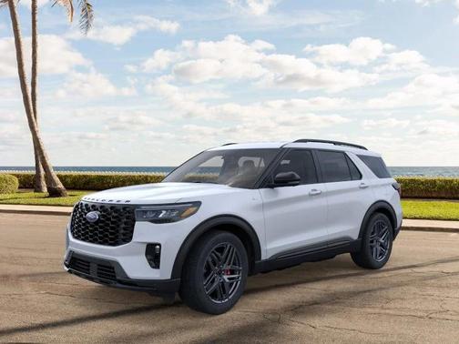 Space White Metallic 2026 Ford Explorer ST-Line