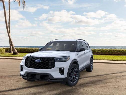 Space White Metallic 2026 Ford Explorer ST-Line