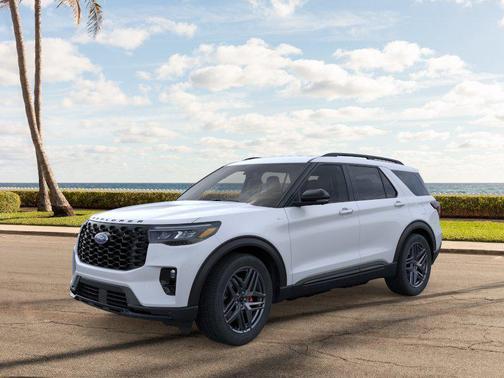 Space White Metallic 2026 Ford Explorer ST-Line