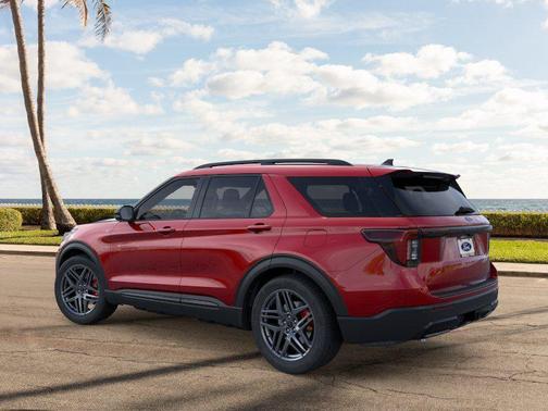 Rapid Red Metallic Tinted Clearcoat 2026 Ford Explorer ST-Line
