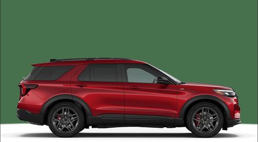 Rapid Red Metallic Tinted Clearcoat 2026 Ford Explorer ST-Line
