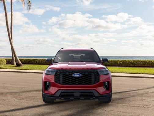 Rapid Red Metallic Tinted Clearcoat 2026 Ford Explorer ST-Line