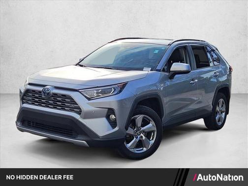 Silver Sky Metallic 2019 Toyota RAV4 Hybrid SE