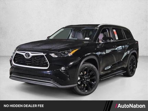 Midnight Black Metallic 2026 Toyota Highlander Hybrid XLE