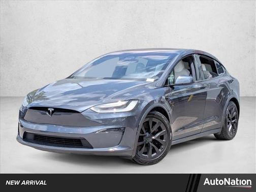 Silver/Gray 2022 Tesla Model X Plaid Tri Motor All-Wheel Drive