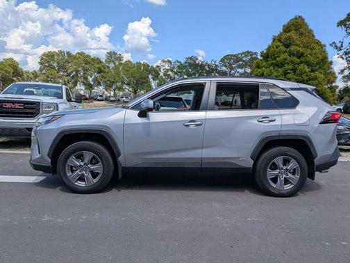 Silver Sky Metallic 2024 Toyota RAV4 Hybrid XLE