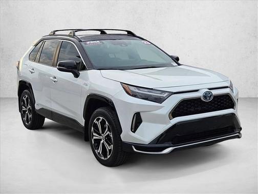 Wind Chill Pearl/Midnight Black Metallic 2023 Toyota RAV4 Prime XSE