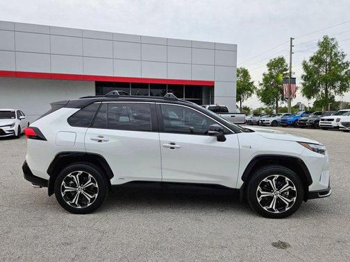 Wind Chill Pearl/Midnight Black Metallic 2023 Toyota RAV4 Prime XSE