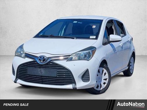 Super White 2015 Toyota Yaris L