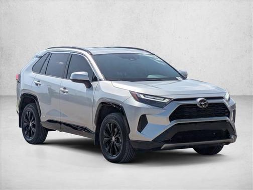 Silver Sky Metallic 2025 Toyota RAV4 Hybrid SE