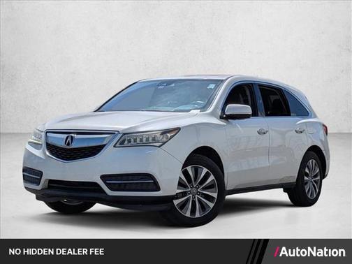 White Diamond Pearl 2016 Acura MDX 3.5L w/Technology Package