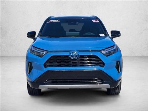 Cavalry Blue/Midnight Black Metallic 2023 Toyota RAV4 Hybrid SE
