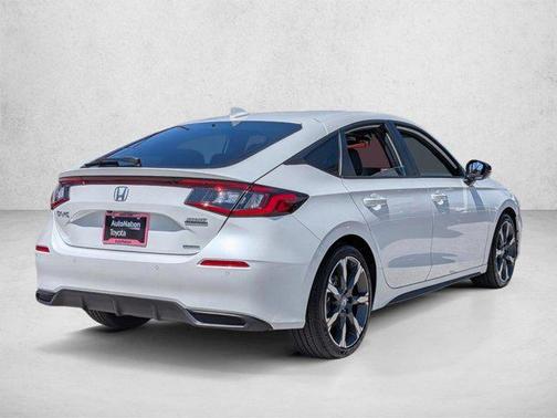 White 2025 Honda Civic Hybrid Sport Touring