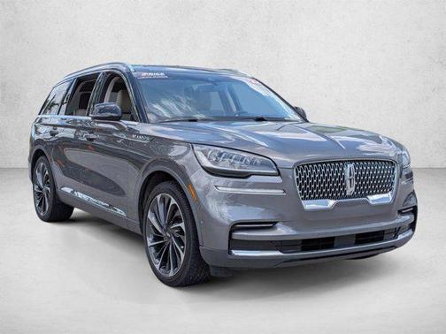 Asher Gray Metallic Clearcoat 2022 Lincoln Aviator Reserve