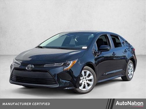 Midnight Black Metallic 2025 Toyota Corolla LE