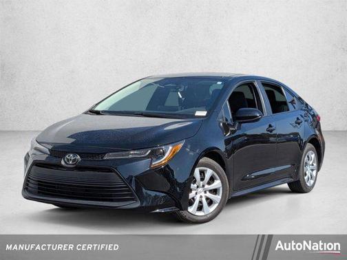 Midnight Black Metallic 2025 Toyota Corolla LE