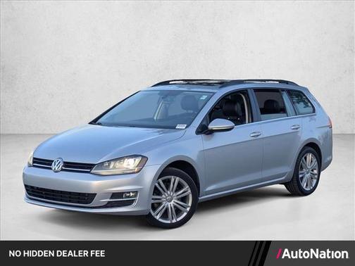 Silver 2015 Volkswagen Golf SportWagen TDI SE 4-Door