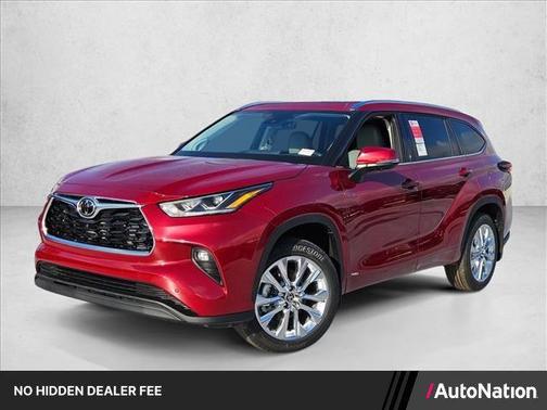 Ruby Flare Pearl 2026 Toyota Highlander Hybrid Limited