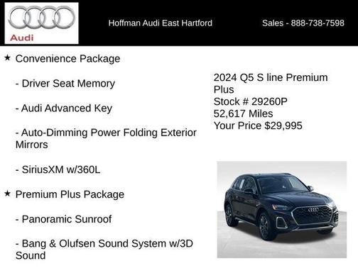 Mythos Black Metallic 2024 Audi Q5 45 S line quattro Premium
